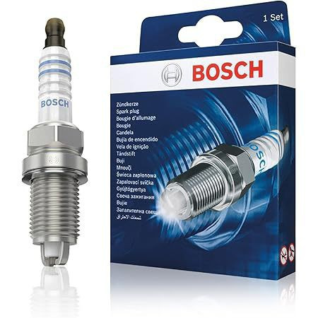 شمع پایه کوتاه دو پلاتین بوش BOSCHروسیه اصلی بسته ۴عددی